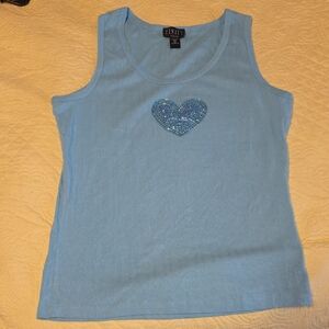 Finity Light Blue Cotton Top